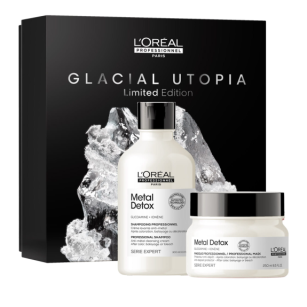 L'OREAL PROFESSIONNEL GLACIAL UTOPIA METAL DETOX Szampon oraz maska do włosów zniszczonych i farbowanych ZESTAW