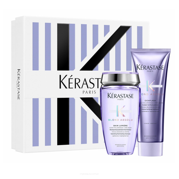 KERASTASE BLOND ABSOLU Kąpiel Lumiere 250ML Odżywka Cicaflash 250ML ZESTAW