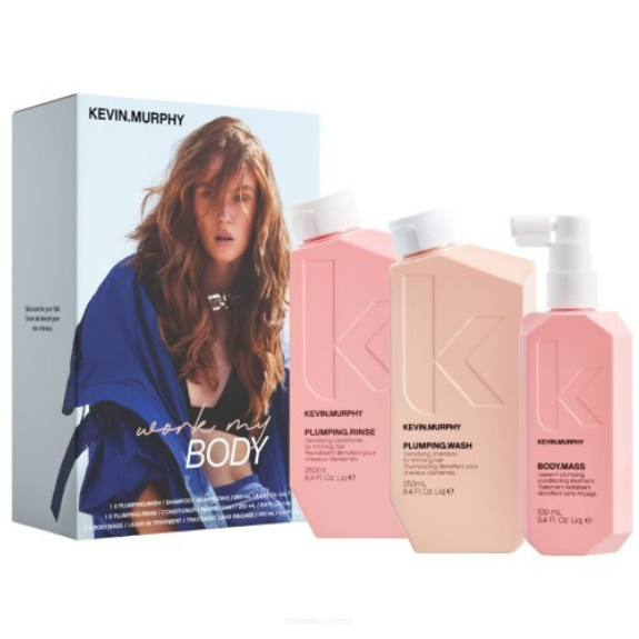 KEVIN MURPHY WORK MY BODY Szampon, odżywka oraz kuracja do włosów cienkich i wypadających ZESTAW