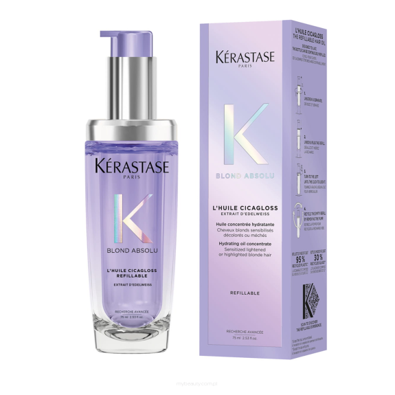 KERASTASE BLOND ABSOLU CICAGLOSS REFILLABLE Olejek do włosów blond 75ML