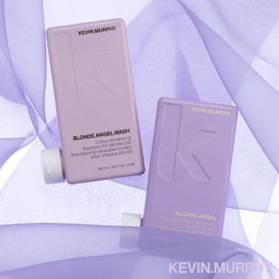 KEVIN MURPHY BLONDE ANGEL + MAXI WASH Szampon oczyszczajacy 40ML + Szampon i kuracja pielęgnacyjna do włosów blond 2x250ML