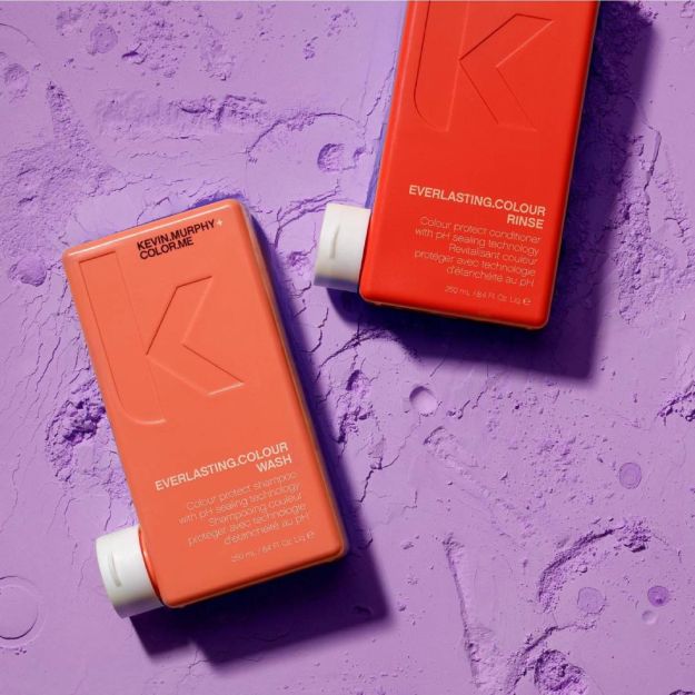 KEVIN MURPHY EVERLASTING COLOUR + MAXI WASH Szampon oczyszczający 40ML + Szampon i odżywka chroniące kolor o kwaśnym pH do włosów farbowanych 2x250ML