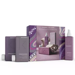 KEVIN MURPHY ILLUMINATE HYDRATE 100% nawilżenia do włosów suchych, szorstkich i skłonnych do puszenia + produkt do stylizacji ZESTAW