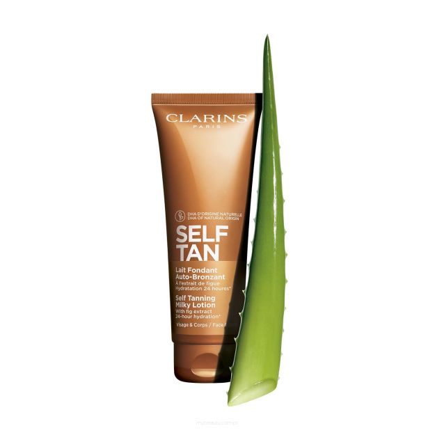 CLARINS SELF TANNING MILKY LOTION Mleczny samoopalający balsam do twarzy i ciała 125ML