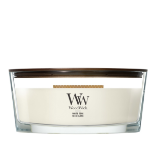 WOODWICK WHITE TEAK ŚWIECA ZAPACHOWA ELIPSA